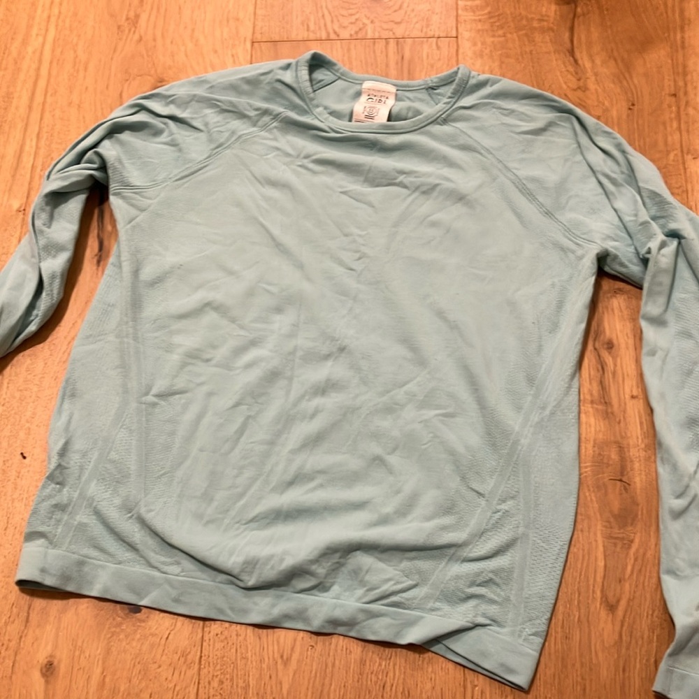 Athleta girls Long Sleeve Shirt - Soft Blue